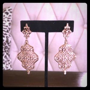 Kendra Scott Rose Gold Alexa Earrings